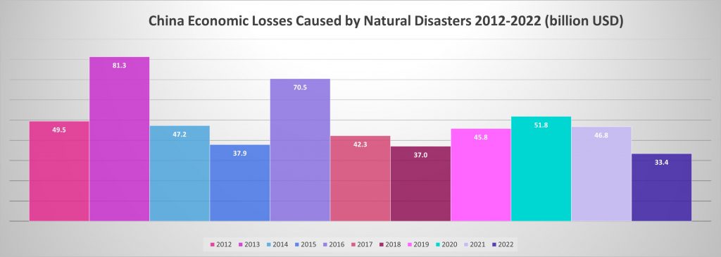 CHN Losses 2012 2022 by Year